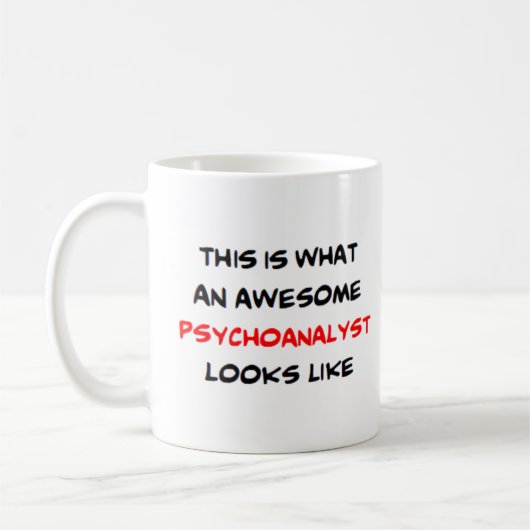 psychoanalyst, awesome  kaffeetasse (Links)