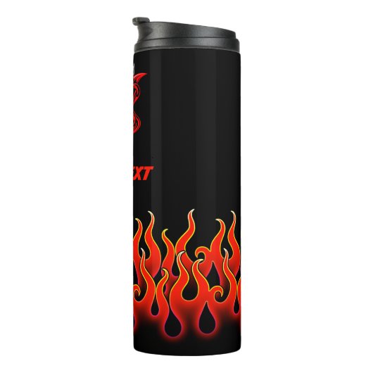 Psychobile Red Devil Flames Thermosbecher (Nach rechts gedreht)