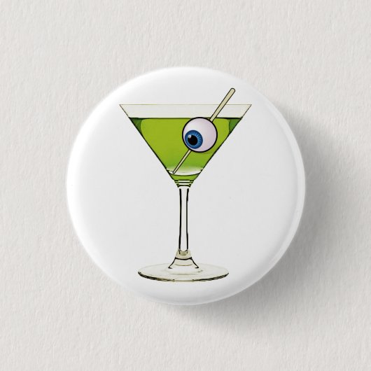 Psychobilly Martini Button (Vorderseite)