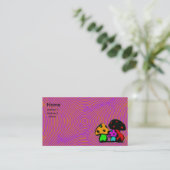 psychodelic Pilzkarte Visitenkarte (Stehend Vorderseite)