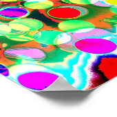 Psychodelikate Leuchten Poster (Ecke)