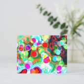 Psychodelikate Leuchten Postkarte (Stehend Vorderseite)