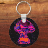 psychodelikater Pilz Schlüsselanhänger (Vorderseite)