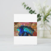Psychodelische Fische Postkarte (Stehend Vorderseite)