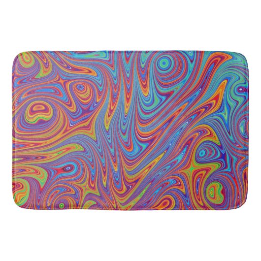 psychodelische Texturen Badematte (Vorderseite)