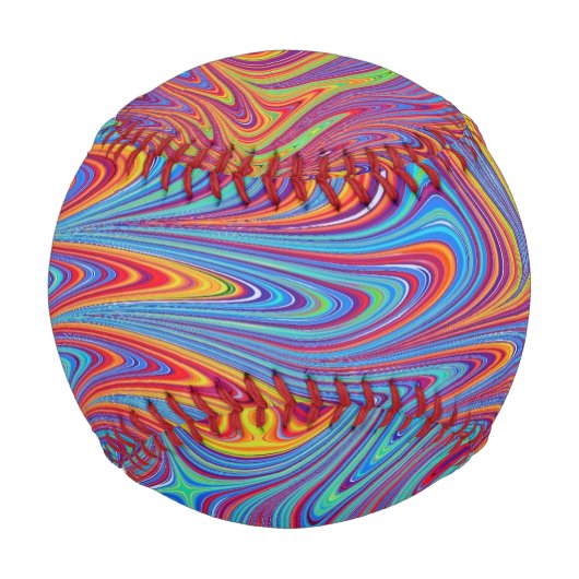 psychodelische Texturen Baseball (Vorderseite)