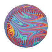 psychodelische Texturen Baseball (Vorderseite Links)