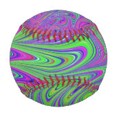 psychodelische Texturen Baseball (Rückseite)