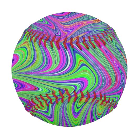 psychodelische Texturen Baseball (Vorderseite)