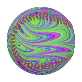 psychodelische Texturen Baseball (Vorderseite Links)