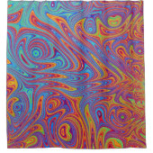 psychodelische Texturen Duschvorhang (Vorderseite)