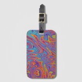 psychodelische Texturen Gepäckanhänger (Vorderseite Vertikal)