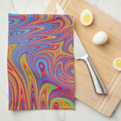 psychodelische Texturen Geschirrtuch (Viertel Falte)