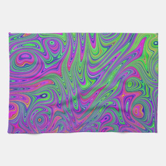 psychodelische Texturen Geschirrtuch (Horizontal)