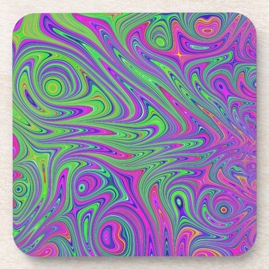 psychodelische Texturen Getränkeuntersetzer (Vorderseite)
