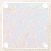 psychodelische Texturen Glasuntersetzer (Rückseite)