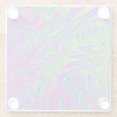psychodelische Texturen Glasuntersetzer (Rückseite)