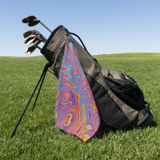 psychodelische Texturen Golfhandtuch (Gras)