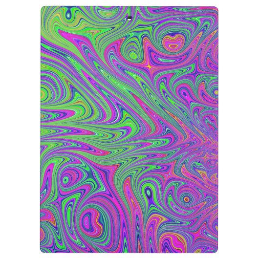 psychodelische Texturen Klemmbrett (Rückseite)