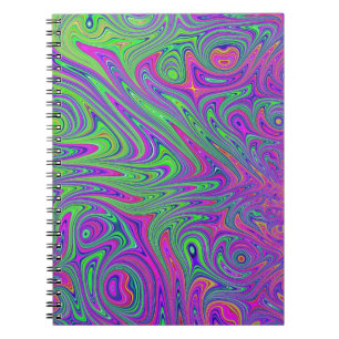 psychodelische Texturen Notizblock