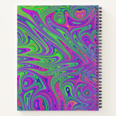 psychodelische Texturen Notizblock (Rückseite)