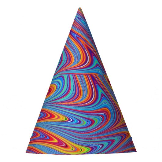 psychodelische Texturen Partyhütchen (Vorderseite)