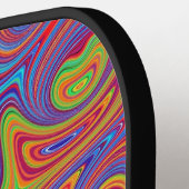 psychodelische Texturen Pickleball Schläger (Linke Seite)