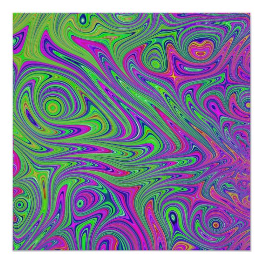 psychodelische Texturen Poster (Vorderseite)