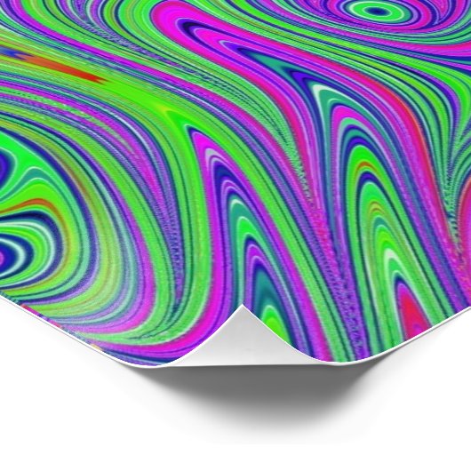 psychodelische Texturen Poster (Ecke)