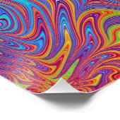psychodelische Texturen Poster (Ecke)