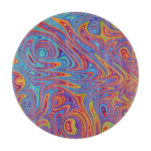 psychodelische Texturen Schneidebrett (Vorderseite)