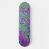 psychodelische Texturen Skateboard (Vorderseite)