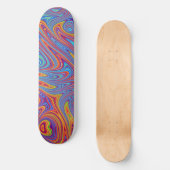 psychodelische Texturen Skateboard (Vorderseite)
