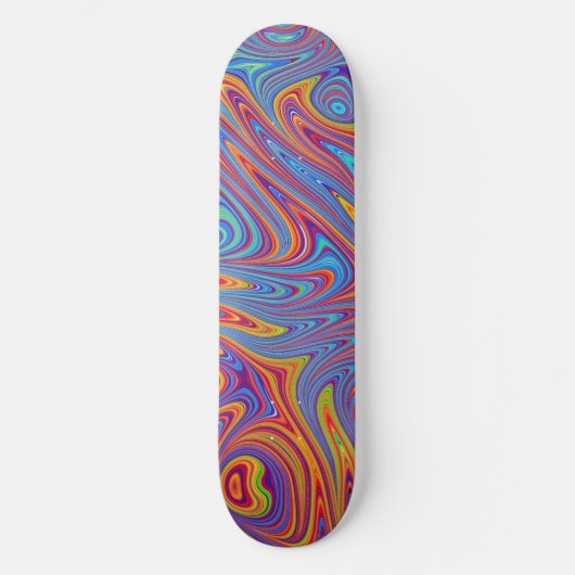 psychodelische Texturen Skateboard (Vorderseite)