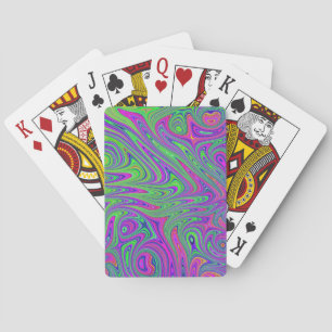 psychodelische Texturen Spielkarten
