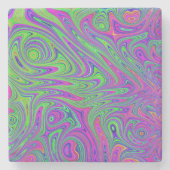 psychodelische Texturen Steinuntersetzer (Vorderseite)