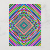 psychodelischer Regenbogen Postkarte (Vorderseite)