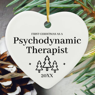 Psychodynamische Therapeutin Neuer Job Weihnachten Keramik Ornament