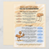 Psychoedukation Infoblatt Prokrastination Save The Date (Vorne/Hinten)