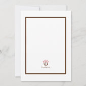 Psychologe Abschluss Einladung Pink (Rückseite)