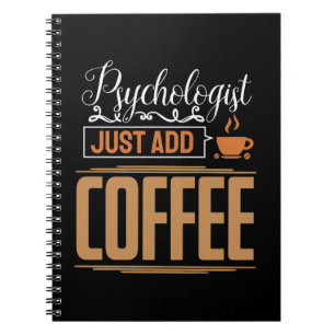Psychologe an der Schule trinken einfach Kaffee Notizblock