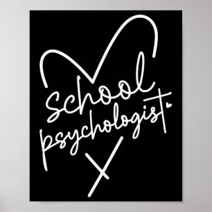 Psychologe an Schulen wegen psychischer Gesundheit Poster