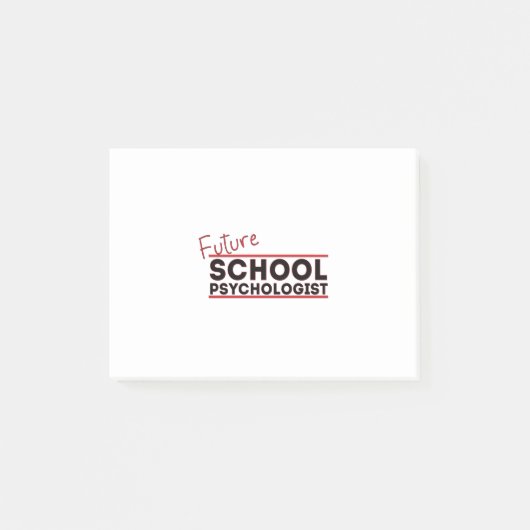 Psychologe der künftigen Schule Post-it Klebezettel (Vorderseite)