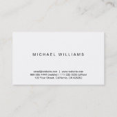 Psychologe - eleganter Professioneller blaues Visitenkarte (Rückseite)