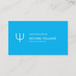 Psychologe - eleganter Professioneller blaues Visitenkarte