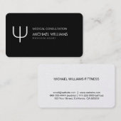 Psychologe - Eleganter Professioneller Symbol Visitenkarte (Vorne/Hinten)