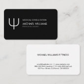 Psychologe - Eleganter Professioneller Symbol Visitenkarte (Vorne/Hinten)