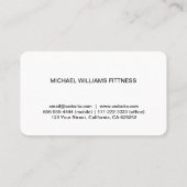 Psychologe - Eleganter Professioneller Symbol Visitenkarte (Rückseite)