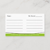 Psychologe - Eleganter Tree of Life Ernennungen Terminkarte (Rückseite)