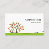 Psychologe - Elegantes Swirl-Wunschbaum-Symbol Visitenkarte (Rückseite)